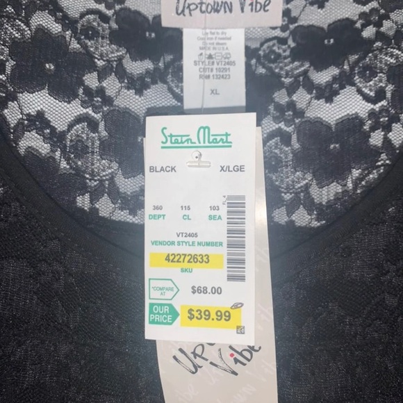 Girls Uptown Vibe XL Black Blouse - NWT - Picture 3 of 3